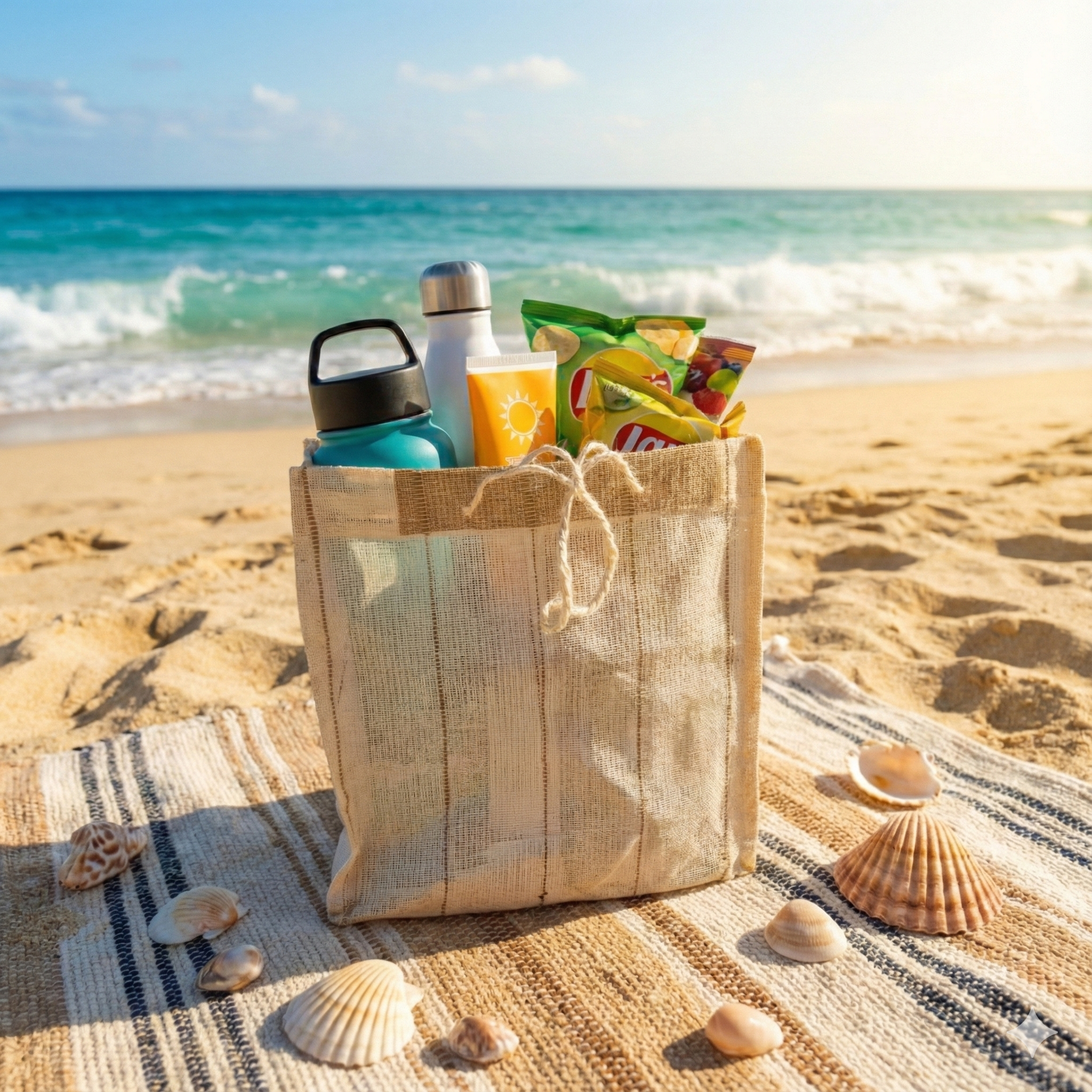 Eco-friendly reusable jute shopping bag