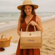 Premium Jute‑Cotton Ladies Tote Bag which is Stylish, Eco‑Friendly & Everyday Ready