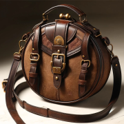 Elegant Brown Leather Ladies Bag & Wallet for Daily Use