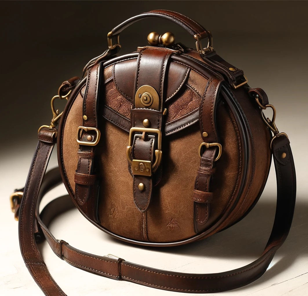 Elegant Brown Leather Ladies Bag & Wallet for Daily Use