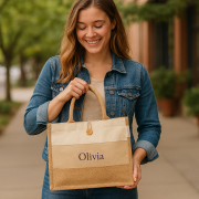 Premium Jute‑Cotton Ladies Tote Bag which is Stylish, Eco‑Friendly & Everyday Ready