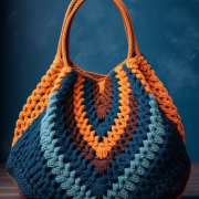 Handmade Crochet Multi‑Purpose Ladies Bag – Colorful & Strong