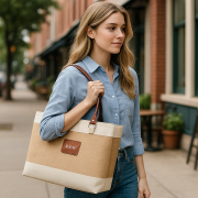 Premium Jute‑Cotton Ladies Office Bag – Elegant, Durable & Eco‑Friendly