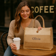 Premium Jute‑Cotton Ladies Tote Bag which is Stylish, Eco‑Friendly & Everyday Ready