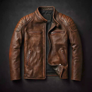 Premium Brown Leather Jacket for Men- Stylish & Durable
